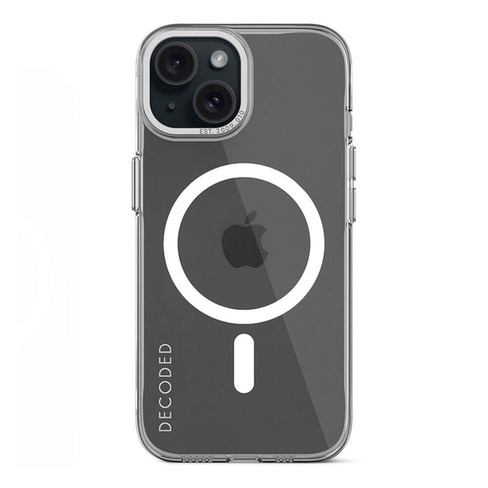 Funda De Plástico Reciclado Con Magsafe Para Iphone 15 Plus Decoded Transparente image number 0.0