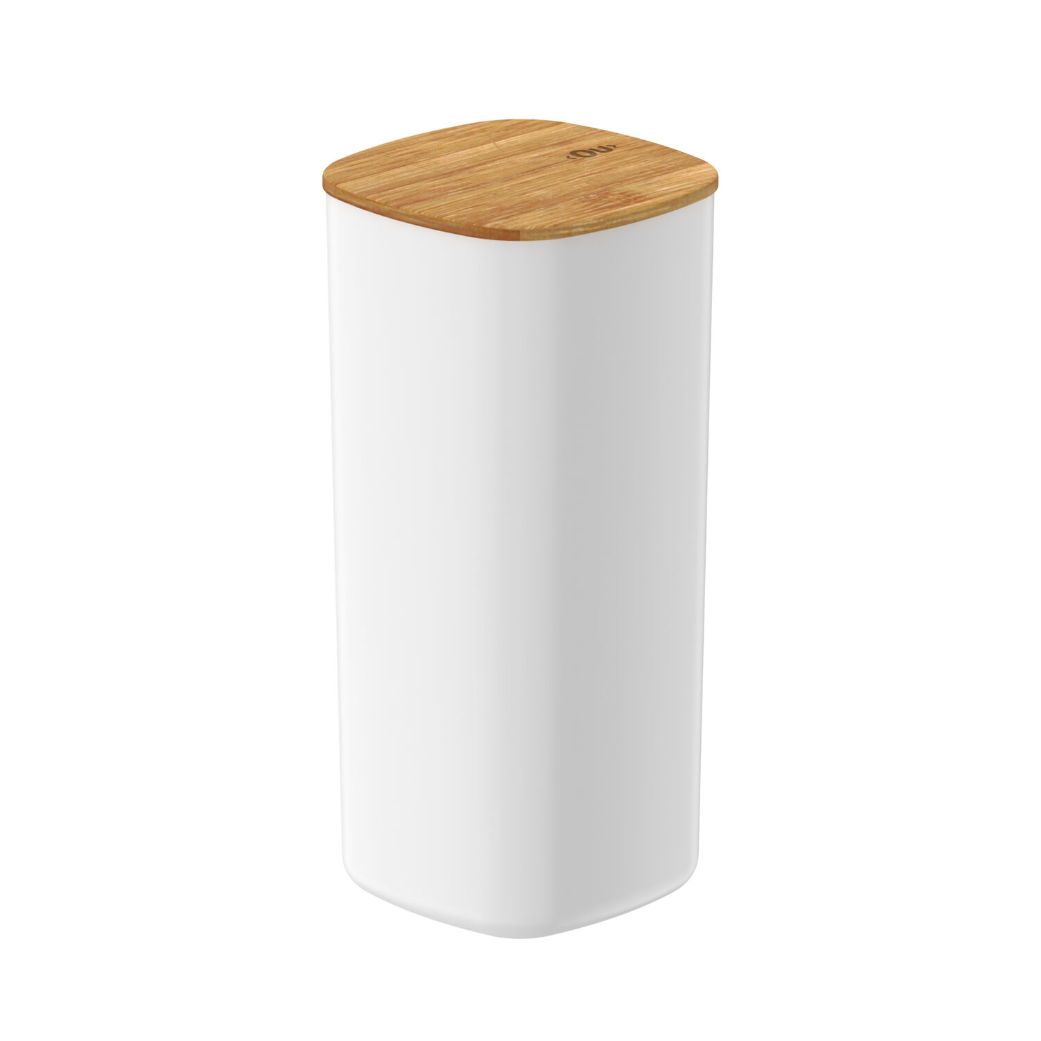 Contenedor Herm&eacute;tico Con Tapa De Bamb&uacute; Keep 1,5 Lt Blanco Ou image number 0.0