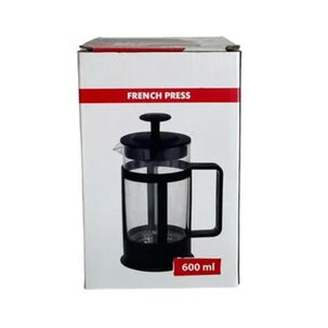 Cafetera Prensa Francesa Vidrio 600ml French Press Cafe Negro