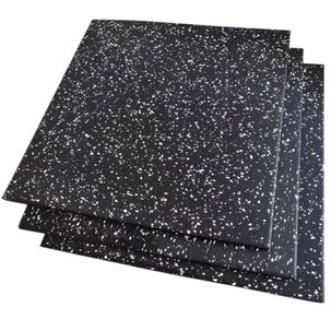 Piso Caucho Gimnasio 50x50cm X Grosor 2.5 Cm
