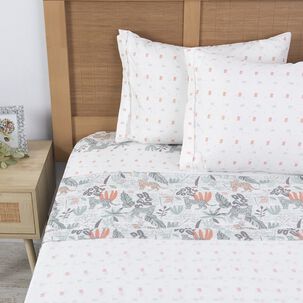 Sabana Estampada Plumetti 2 P Acacia