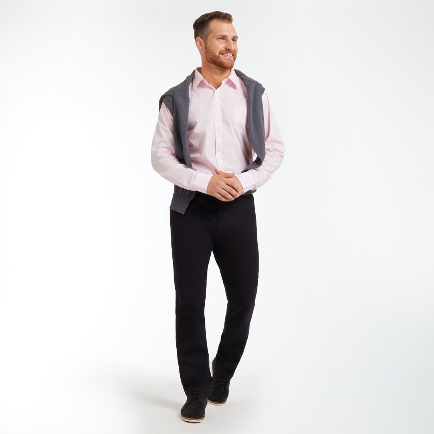 Camisa Formal Regular Fit Manga Larga Hombre Herald image number 1.0
