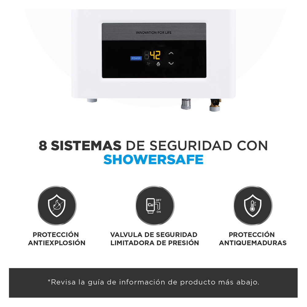 Calefont Midea MGWH10-20EQPCLW-GL / Tiro Forzado / Gas Licuado  / 10 Litros image number 3.0