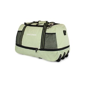 Bolso Tipo Mochila Con Ruedas + Candado Challenger Verde
