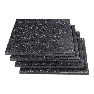 Pack X 4 Piso Caucho Gimnasio 50x50cm X Grosor 2.5 Cm
