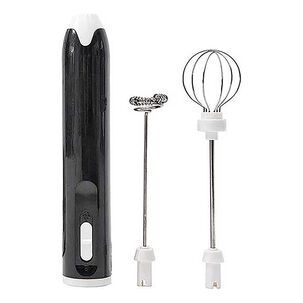Mini Batidor Recargable 2 Velocidades Café Huevo Negro