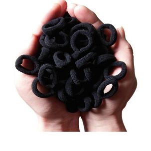Set De 80 Mini Bandas O Colets El&aacute;sticas Para El Cabello Suaves Y Sin Costuras