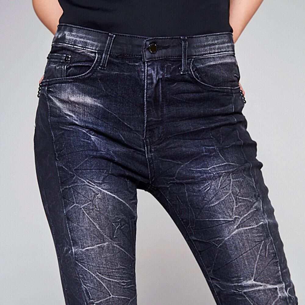 Jeans Crop Detalle En Basta Mujer Rolly Go image number 3.0