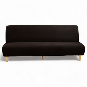  Funda Cubre Futon Cuadrille Tela Elasticada Color Negro