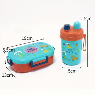 Set Lonchera Escolar + Botella Tupper Vianda Colacion Ni&ntilde;os