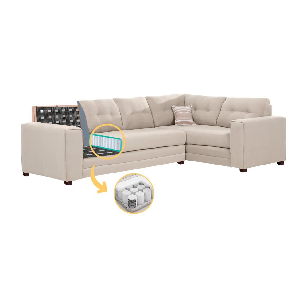 Sof&aacute; Seccional Living Factory New Dubai / 6 Cuerpos image number 3.0