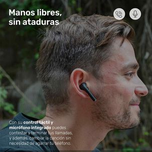 Aud&iacute;fonos Lhotse Bluetooth Inal&aacute;mbrico Rm12 Negro