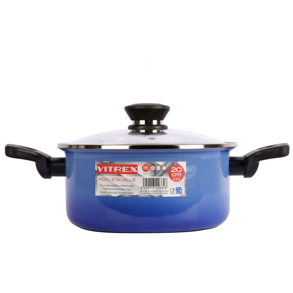 Olla De Acero Vitrex Etai Blue 20cm image number 2.0