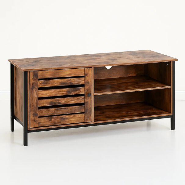 Rack De Tv Rustik Madera Oscura Walnut