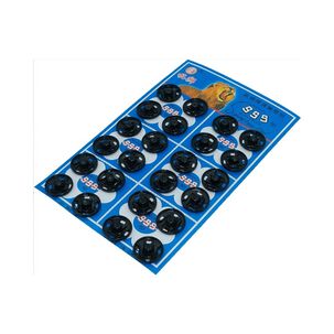 Broche Met&aacute;lico Presi&oacute;n N&deg;3 - 1,43cm Negro Sobre 24 Unidades