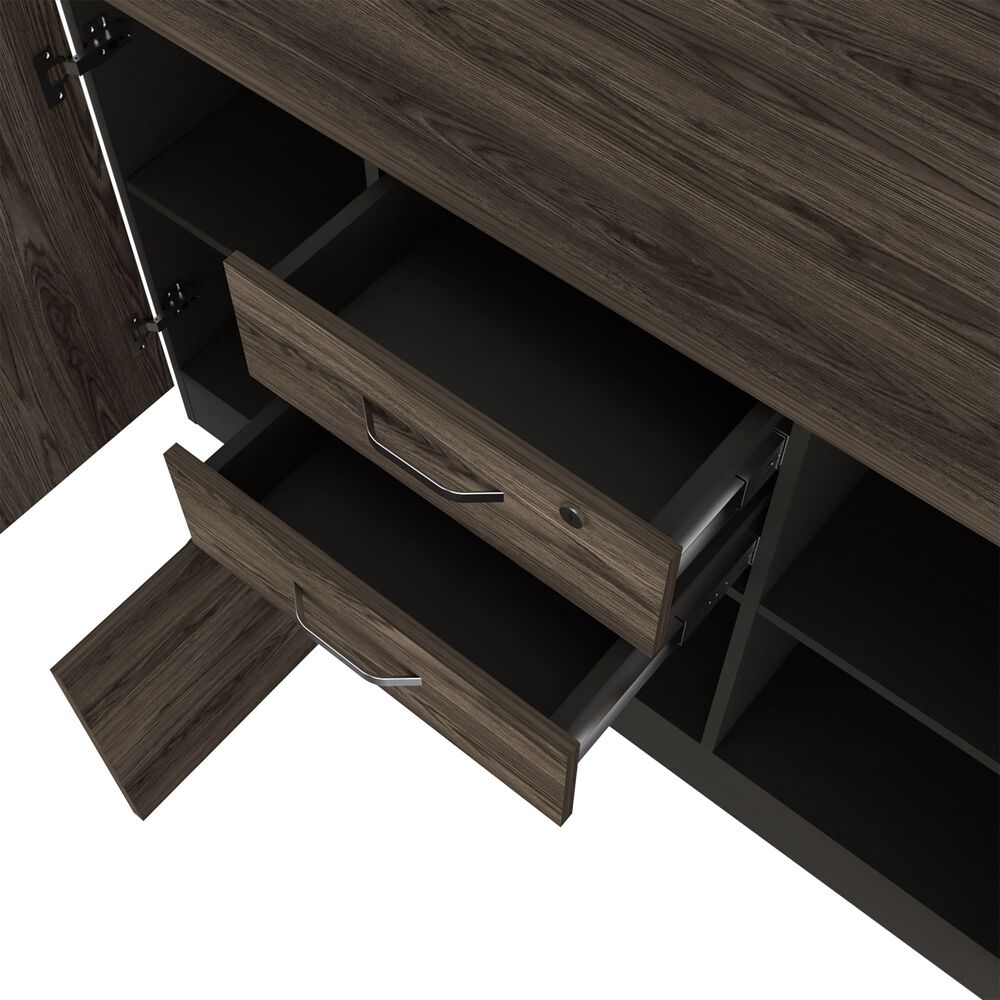 Buffet 3 Puertas 2 Cajones Fm-002n Negro Y Caf&eacute; Oscuro image number 4.0