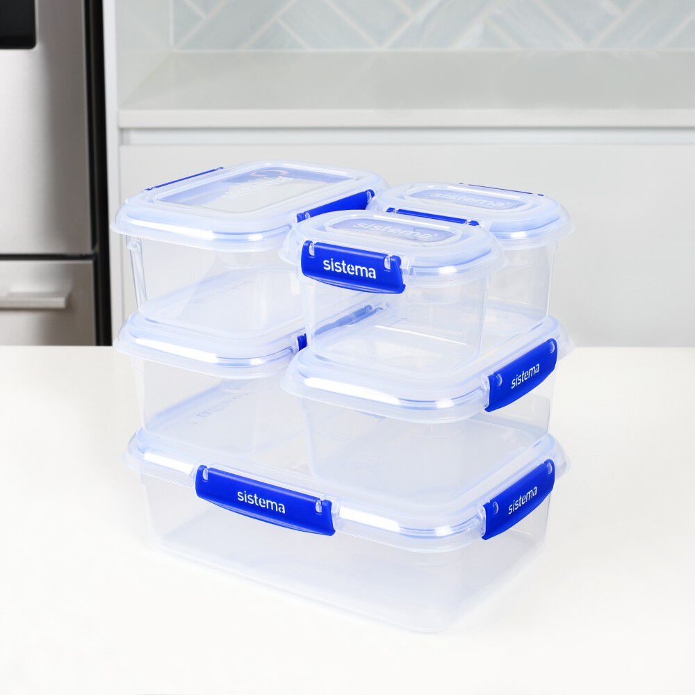 Set De 6 Contenedores Herm&eacute;ticos Sistema Klip It Plus image number 2.0