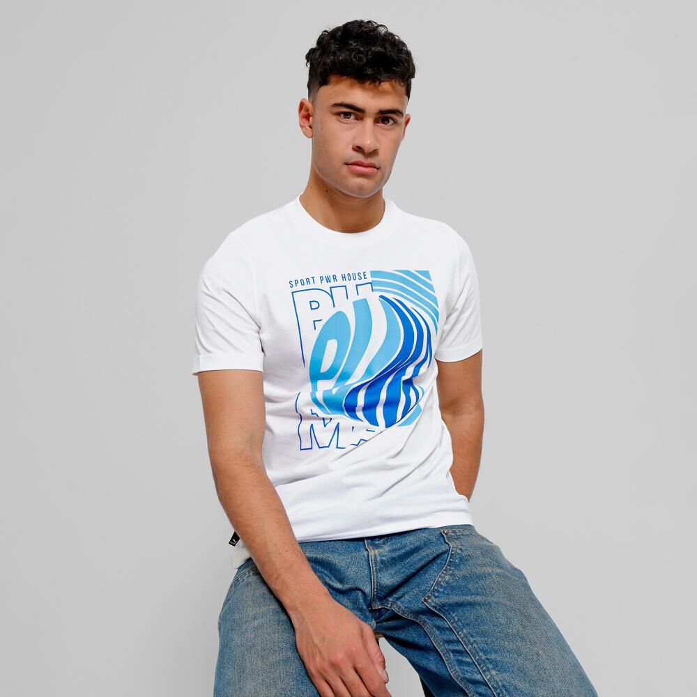 Polera Deportiva Hombre Graphics Box Trend Tee Puma image number 0.0