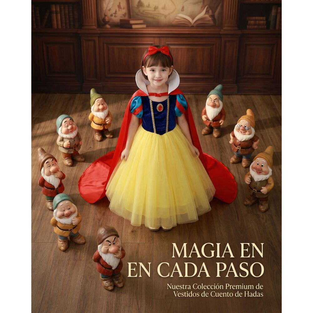 Disfraz Princesas Blanca Nieves Ni&ntilde;a Disney image number 6.0