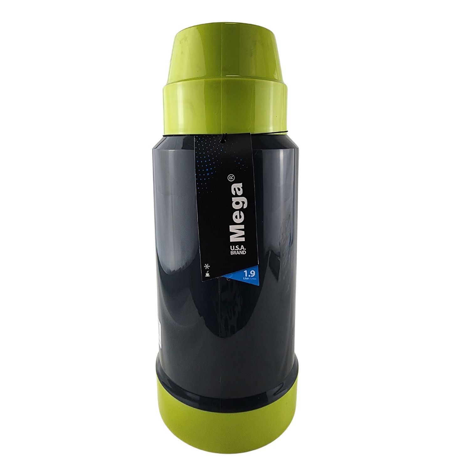 Termo Mega 1.9l New Megatemp Bebidas Calientes Frias Con Tazas Verde image number 3.0