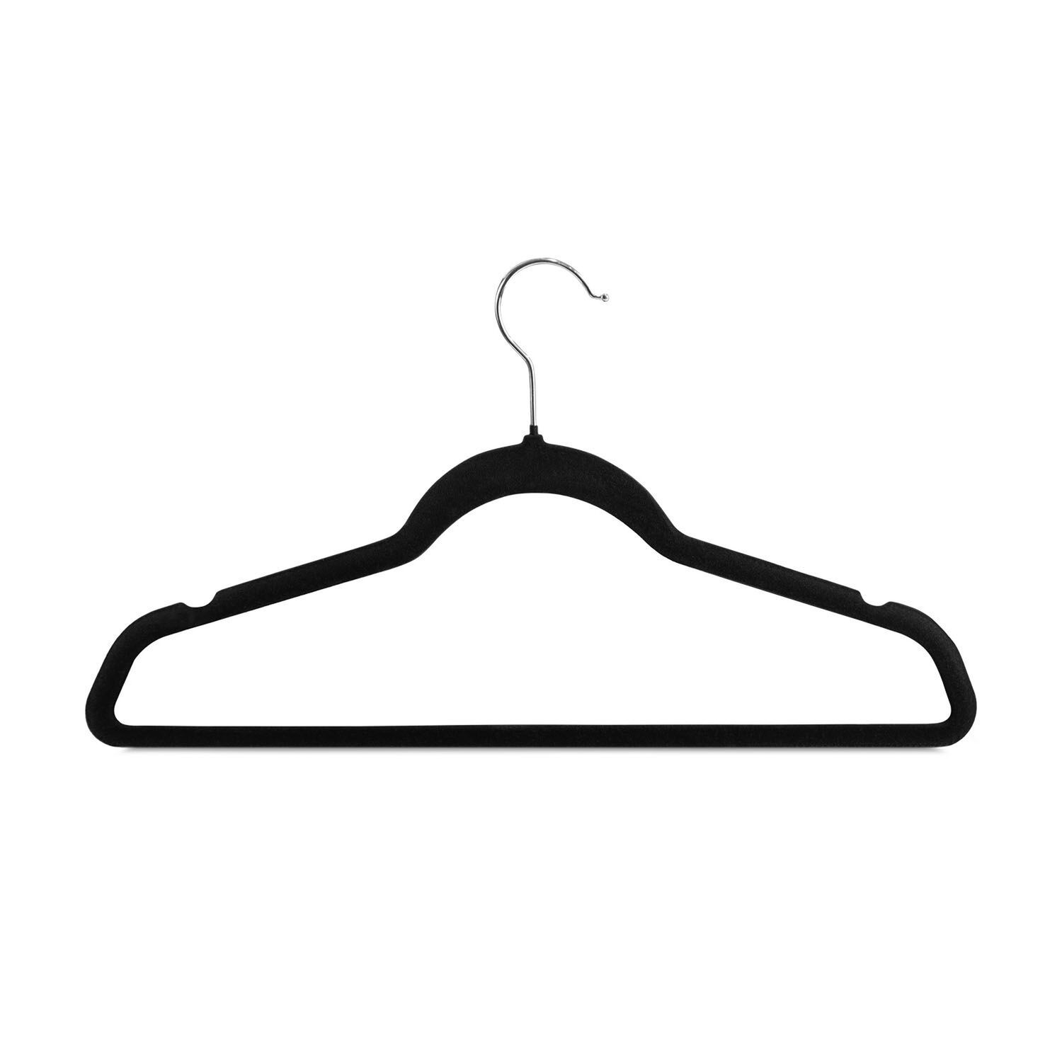 Colgadores De Ropa Pack 50 Negro Antideslizante Nautica Home image number 3.0