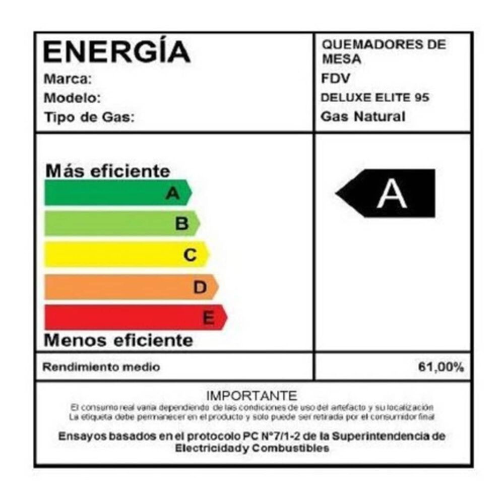 Encimera Gas Natural Fdv Deluxe Elite 95 image number 8.0