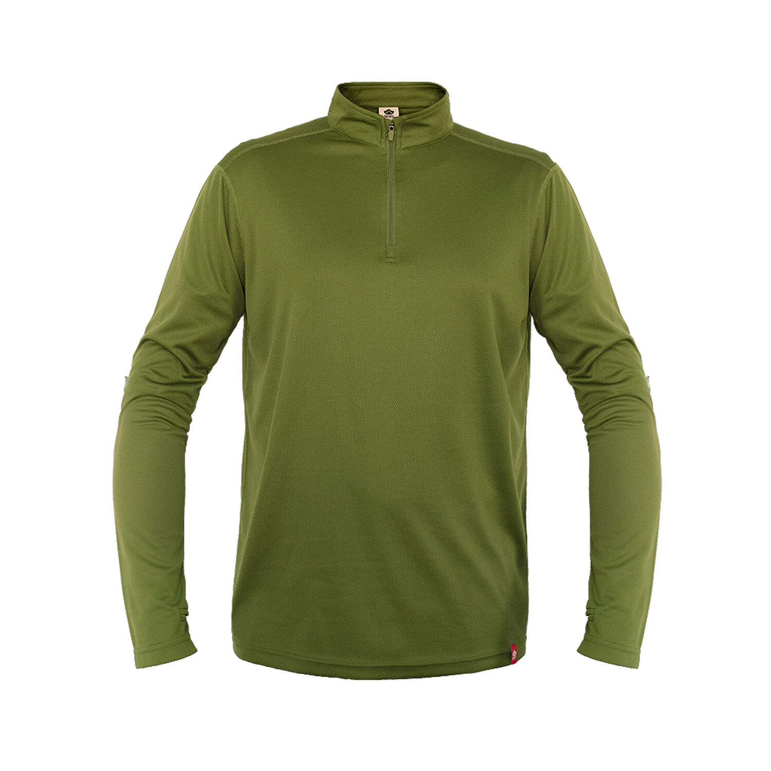 Polera Quebec Half-zip Verde Oliva Hombre image number 0.0