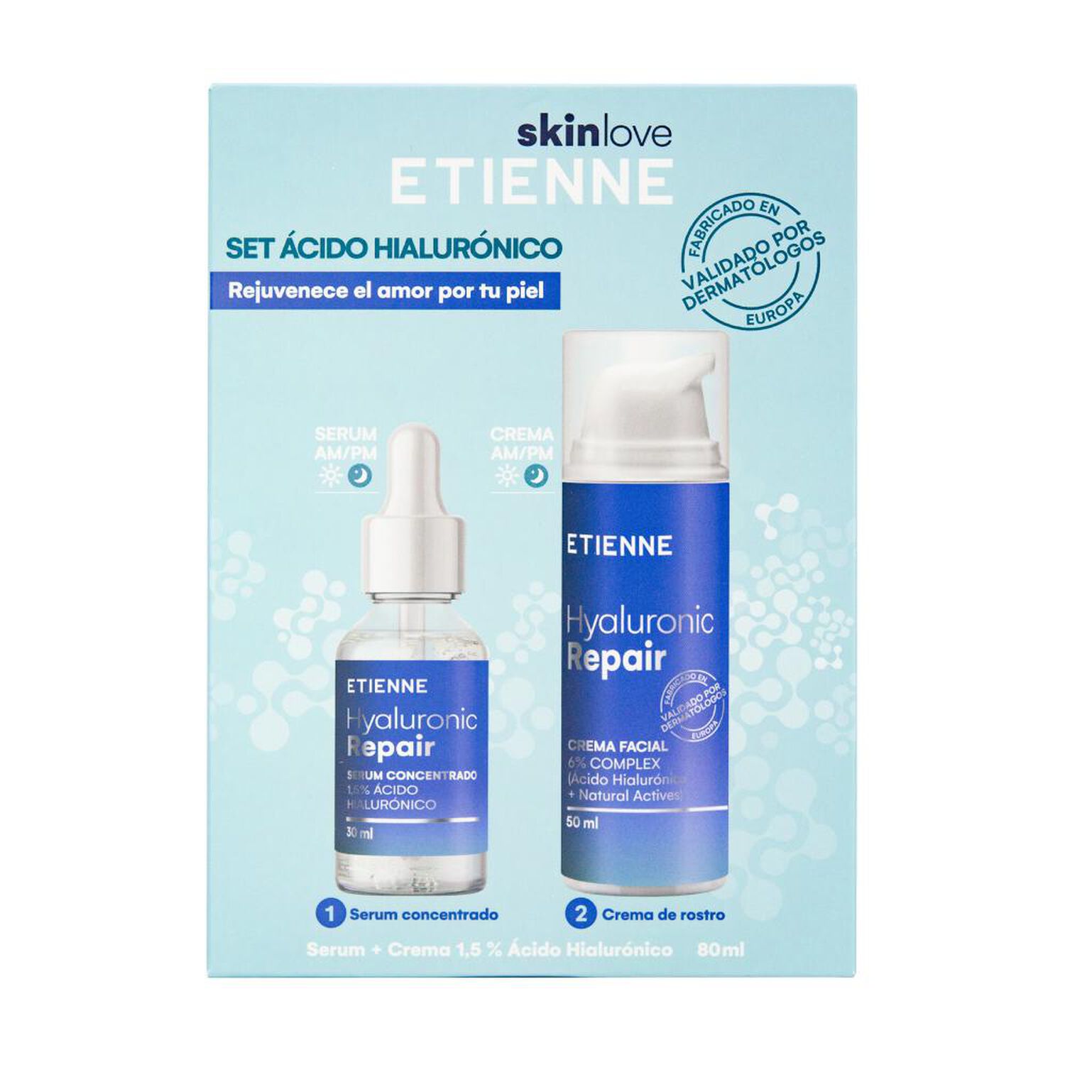 Set De Tratamiento Etienne Skinset Acido Hyaluronico Serum + Crema image number 2.0