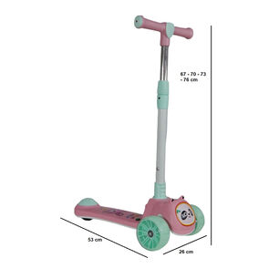 Scooter Monopat&iacute;n Ni&ntilde;os Panda Rosado
