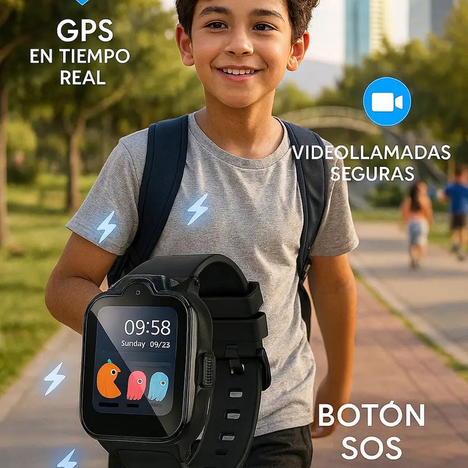 Hoco Y104 Smart Watch Reloj Inteligente Para Ni&ntilde;os 4g Gps - Negro image number 8.0