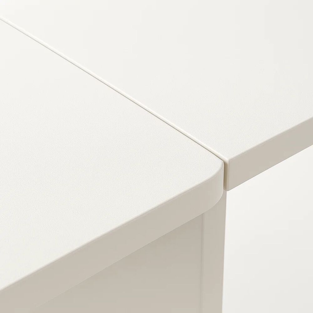 Mesa De Comedor Plegable Extendible Blanca 140x60cm image number 5.0