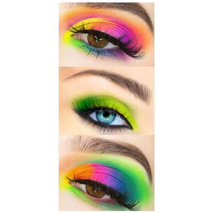 6 Colores Polvo Suelto Neon Rostro Ojos Halloween Maquillaje