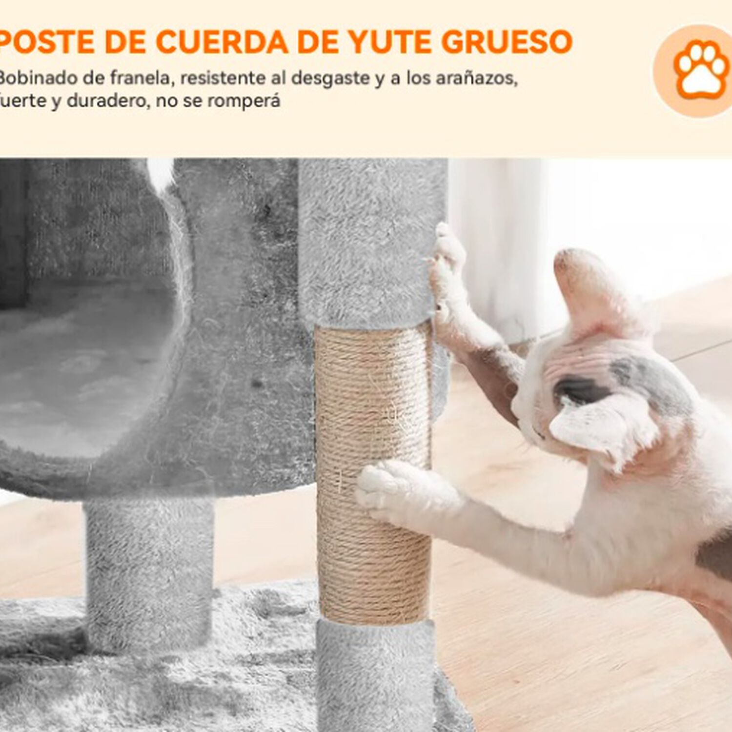 Rascador Para Gatos Gris image number 4.0