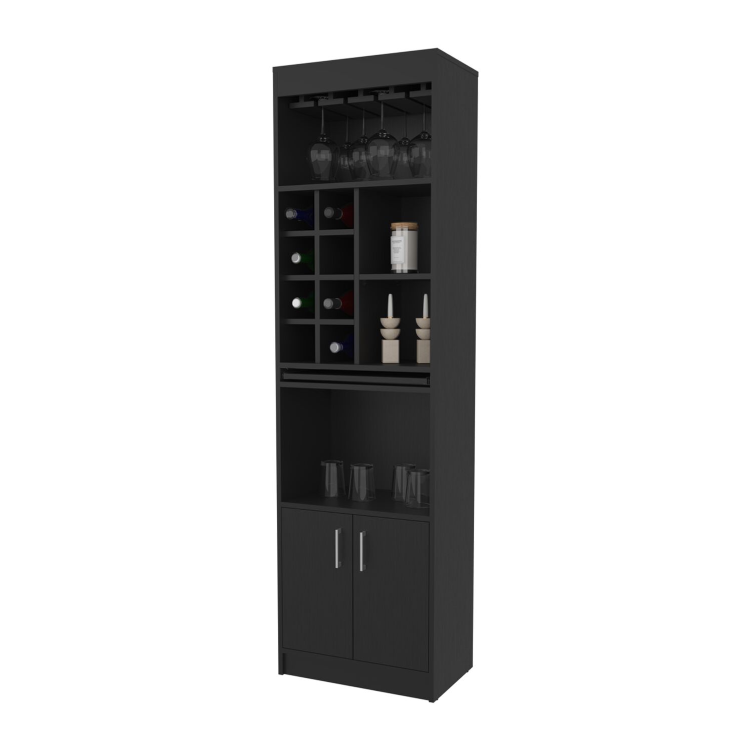 Bar Alto 8 Botelleros Repisa Extensible Fm-012 image number 2.0