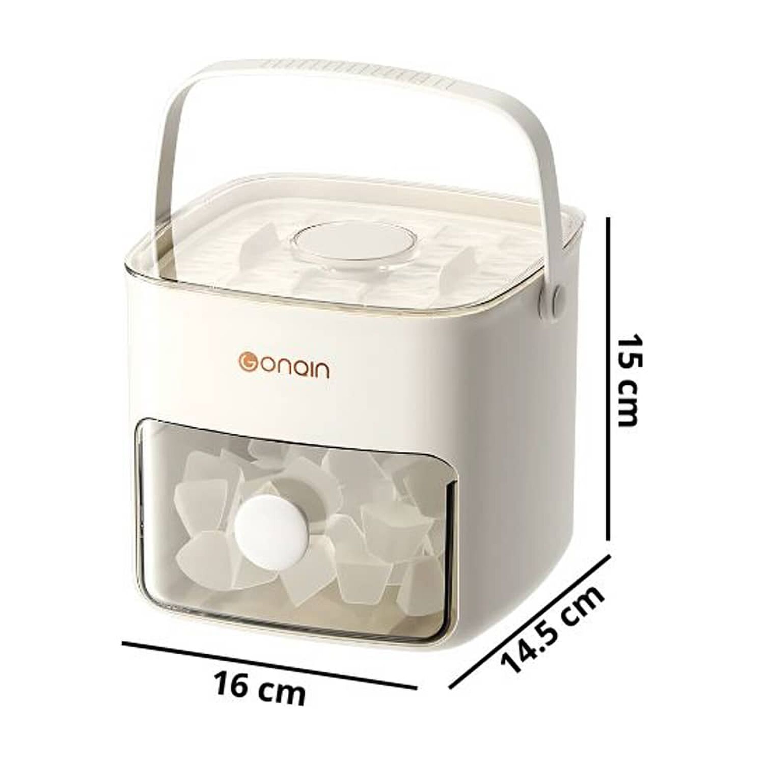 Nevera Portatil Cubeta 24 Hielos Con Dispensador image number 1.0