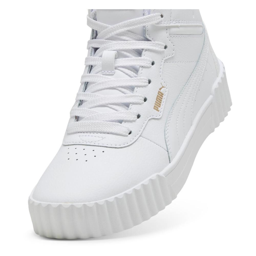 Zapatilla Urbana Mujer Puma Carina 3.0 Mid Blanco image number 4.0