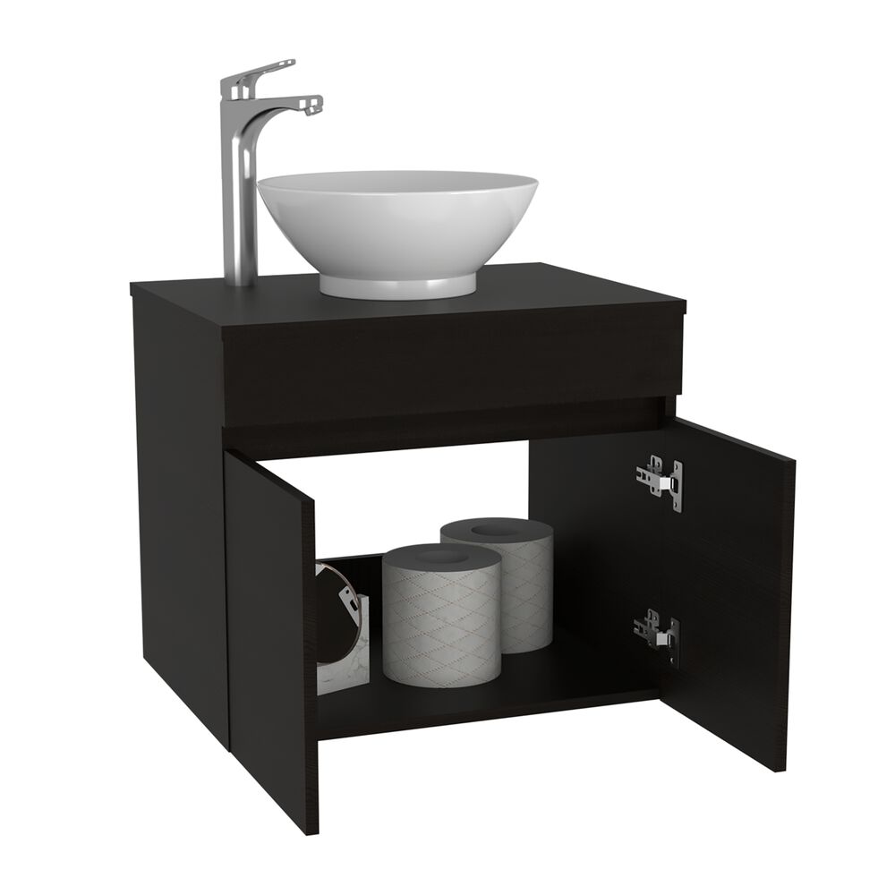Mueble Vanitorio 2 Puerta Fm-001 Negro image number 1.0