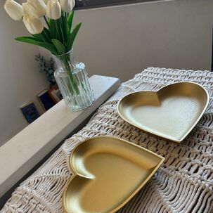 Set De 2 Platos Decorativos - Dise&ntilde;o Coraz&oacute;n