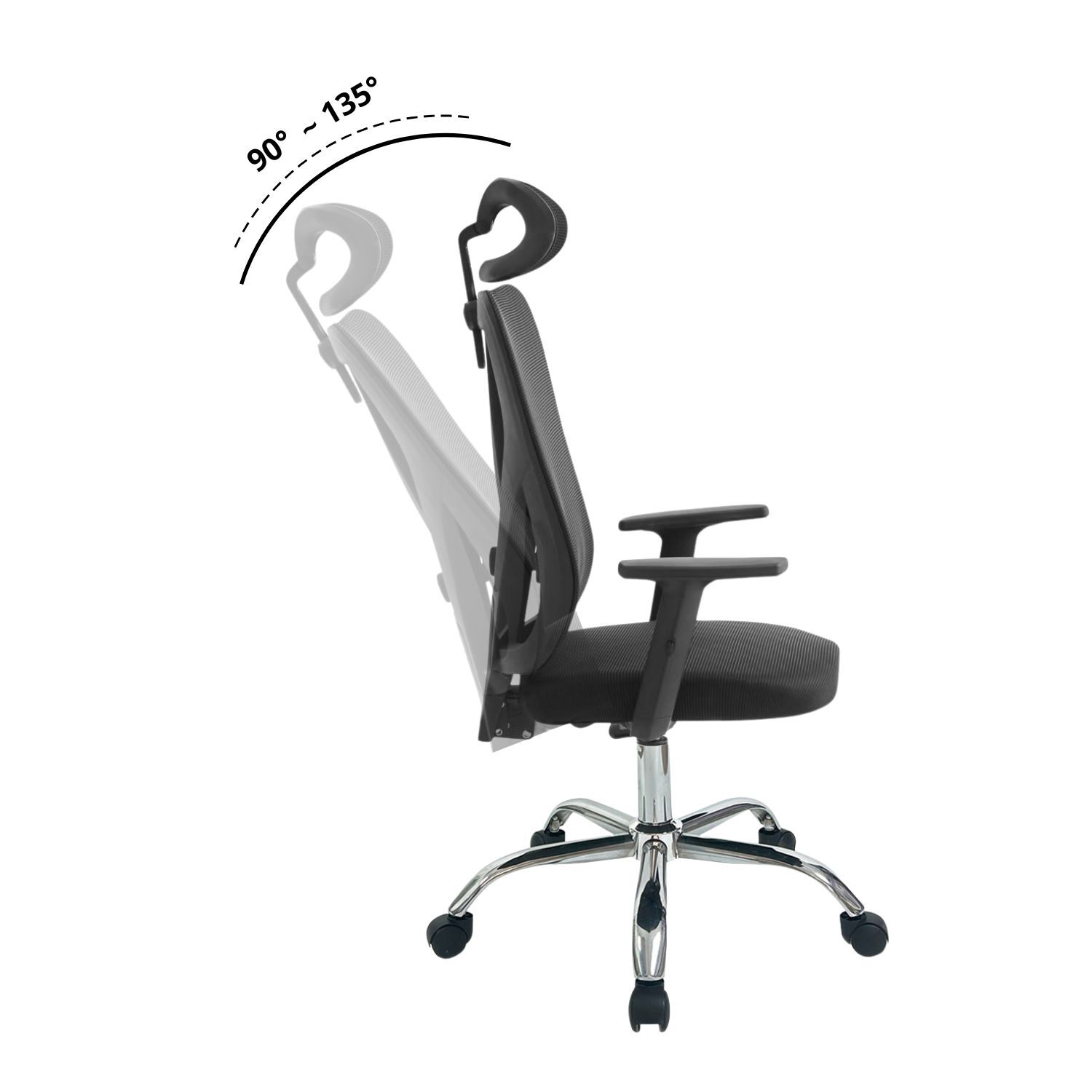 Silla Escritorio Ergon&oacute;mica Energy Pro Negra image number 6.0