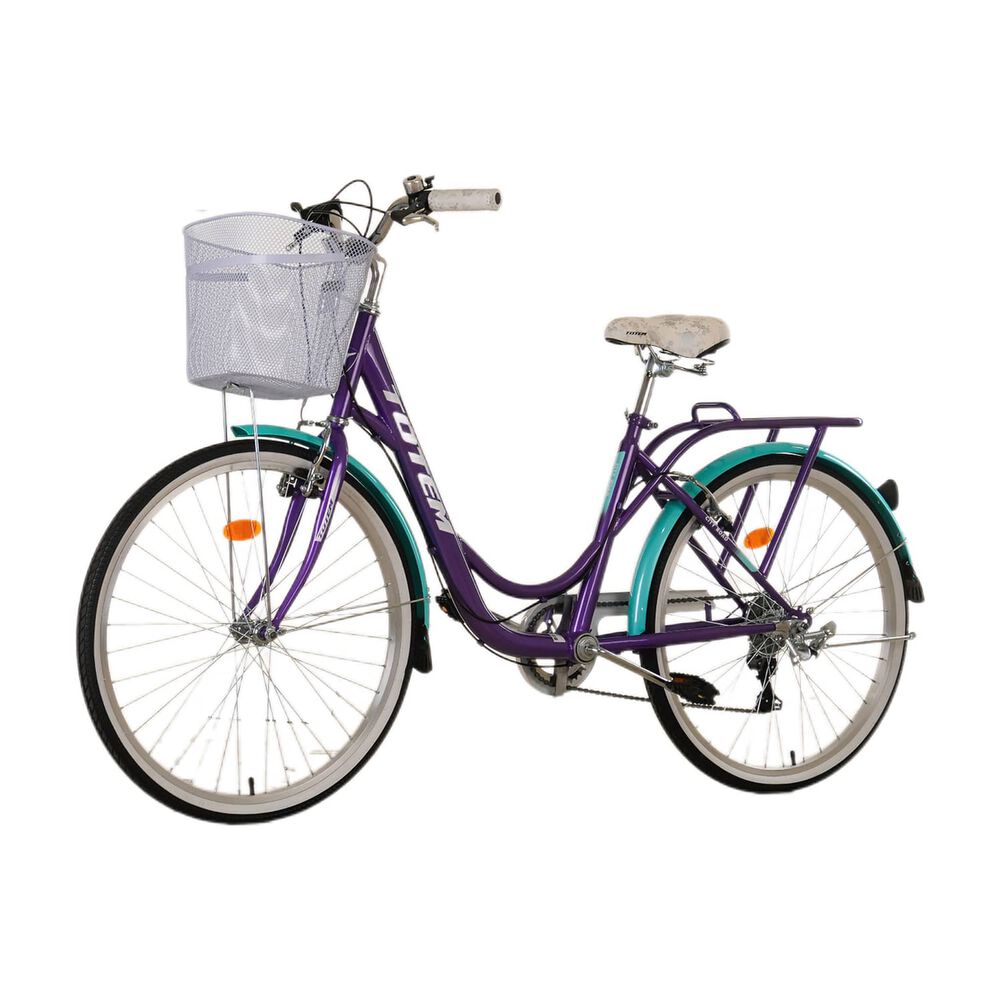 Bicicleta Totem City Dama Aro 26 Morado Turquesa image number 8.0