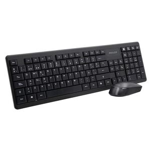 Kit Teclado Y Mouse Inalambrico Usb Negro Spt6314