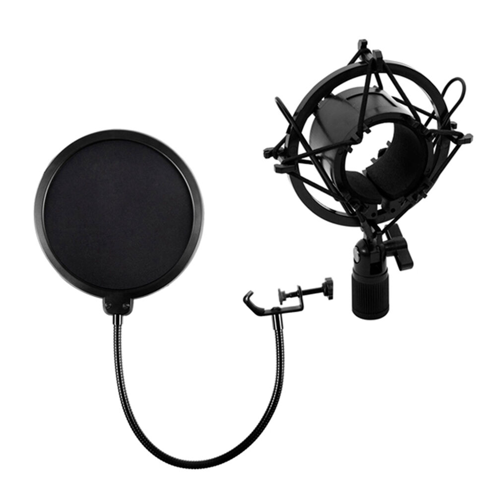 Kit Studio Microphone Con Soporte Antipop Stand Philco image number 3.0