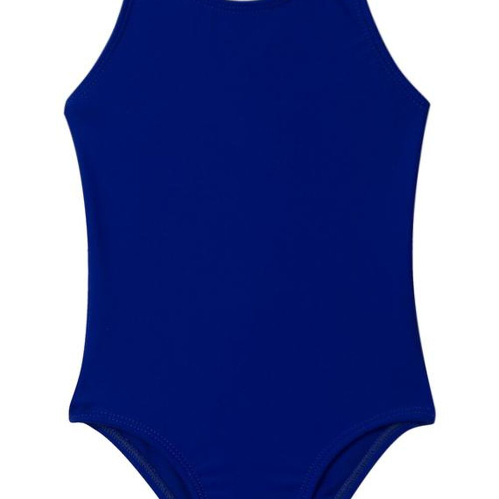 Traje De Baño Deportivo De Niña Azul image number 0.0