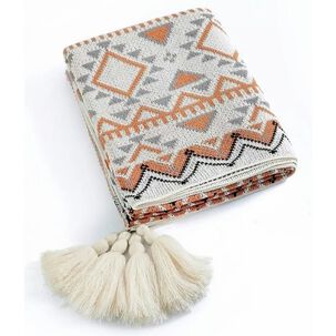 Manta Decorativa Tejida Bohemia Para Sillón Y Cama