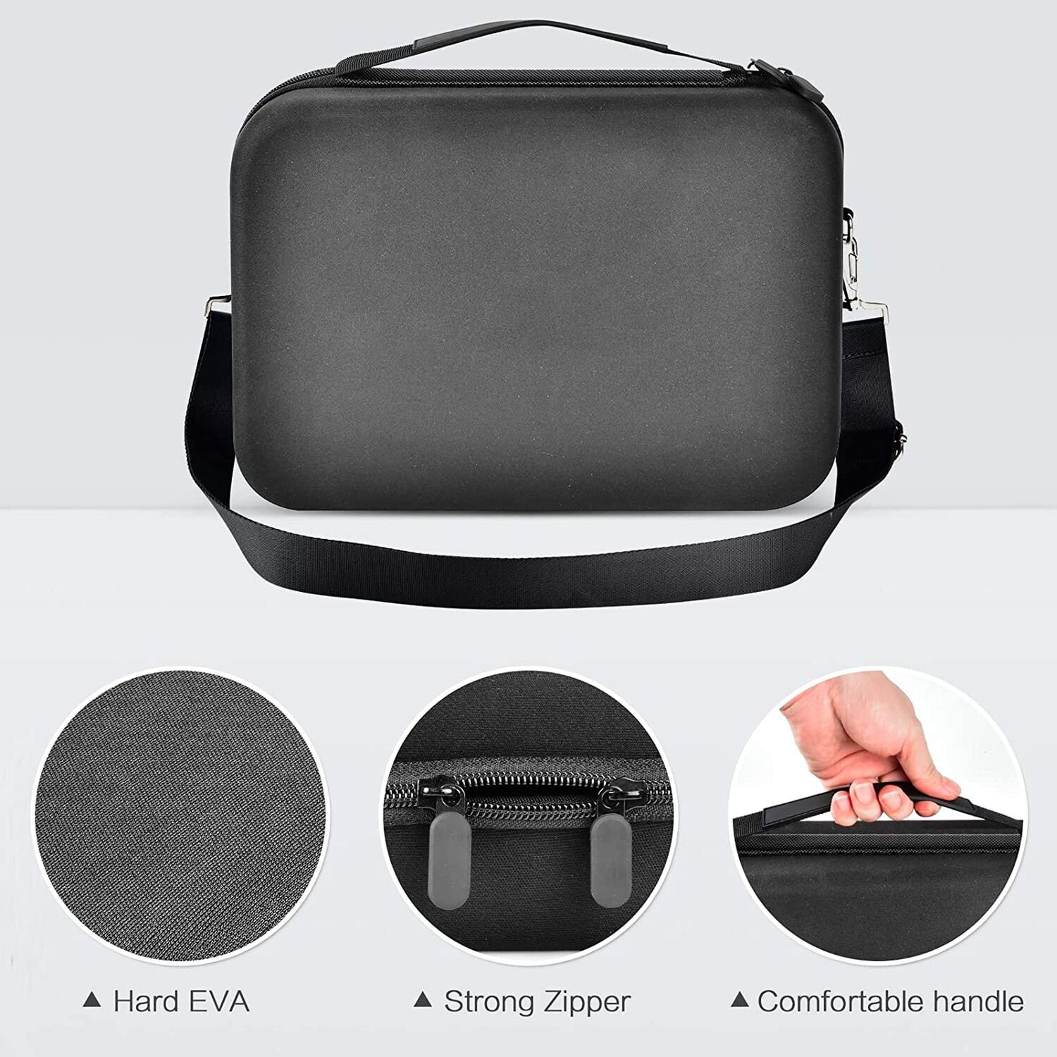 Funda Compatible Con Apple 2023 Mac Mini M2/mac Mini M1 Y Mac Mini, Organizador De Electr&oacute;nica Dura Para Accesorios - Negro image number 1.0