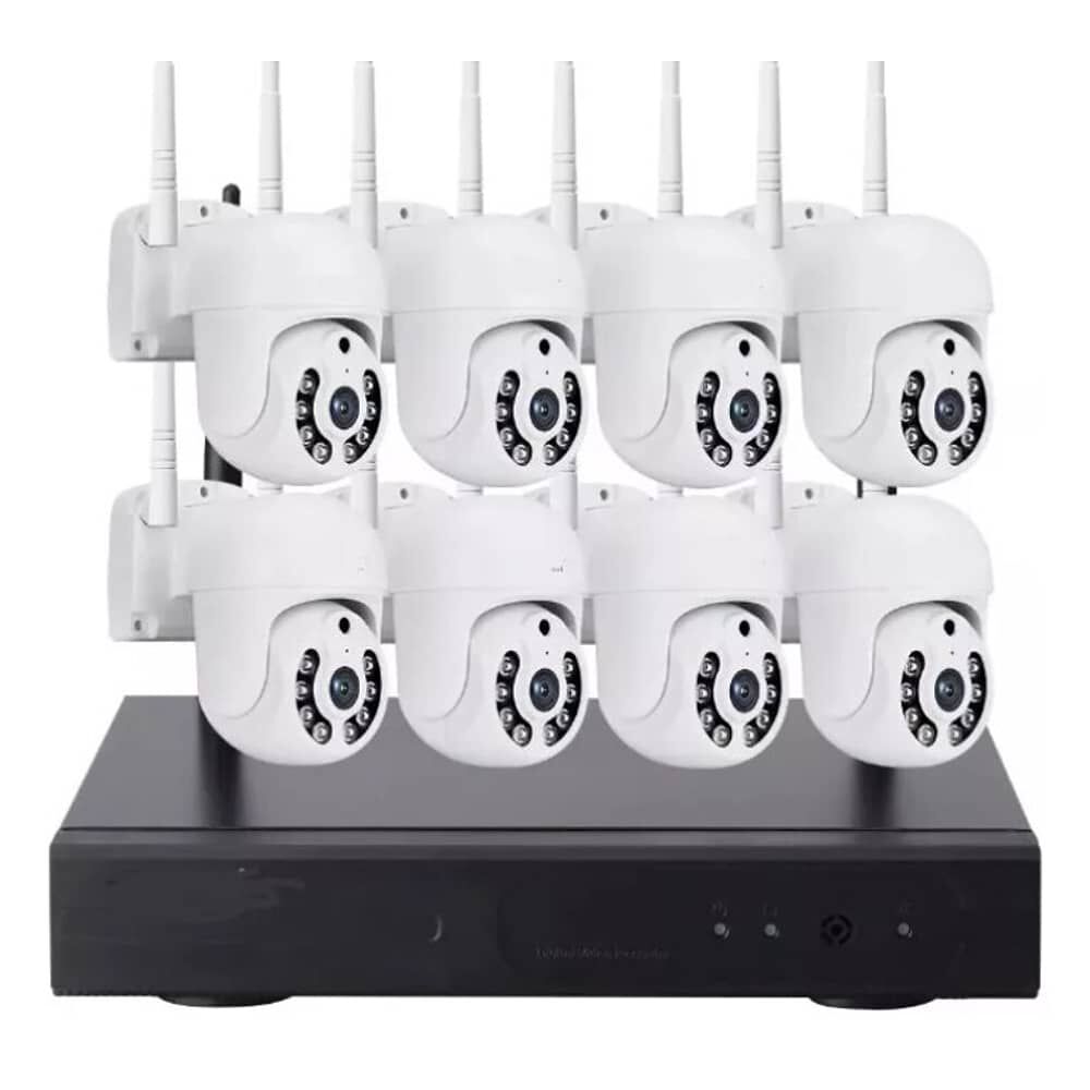 Kit 8 C&aacute;maras Profesional Ip Audio 355 Colorvu Con Disco Duro 1 Terabyte image number 1.0
