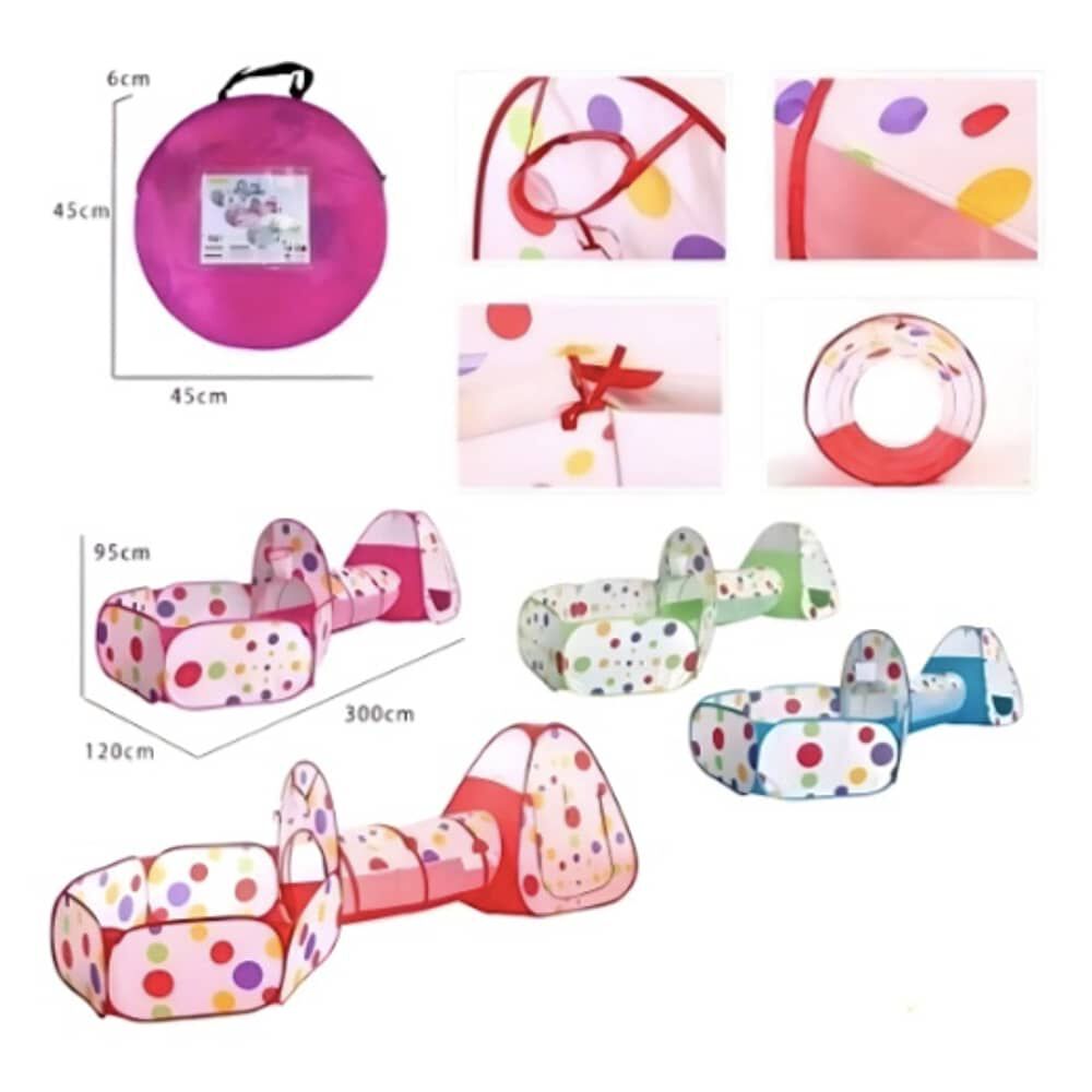 T&uacute;nel Infantil De Tela Para Juego Plegable image number 5.0
