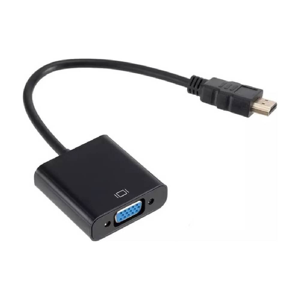 Adaptador Hdmi A Vga Conversor Transformador Hdmi Macho A Vga Hembra Convertidor Para Monitores image number 0.0