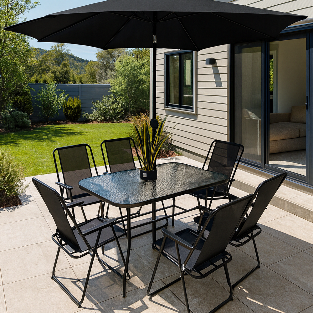 Juego De Terraza Casaideal Garden / 6 Sillas + Quitasol image number 1.0