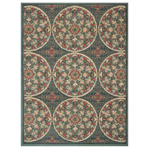 Bajada De Cama Jazmin Verde 50x90